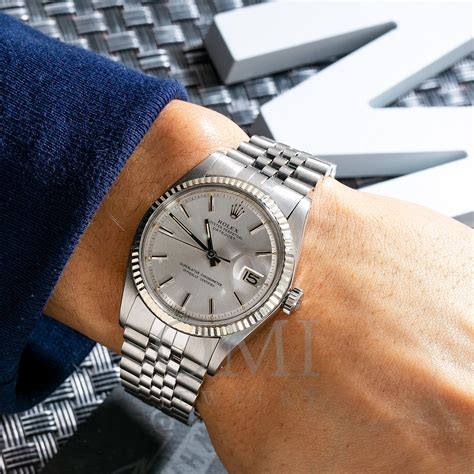 rolex 63201 datejust 36mm|Rolex Datejust 36mm on wrist.